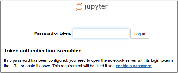 Jupyter token authentication