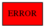 digraph error {ERROR [shape=box, style=filled, fillcolor=red]}