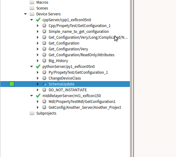 Property violations in the configurations