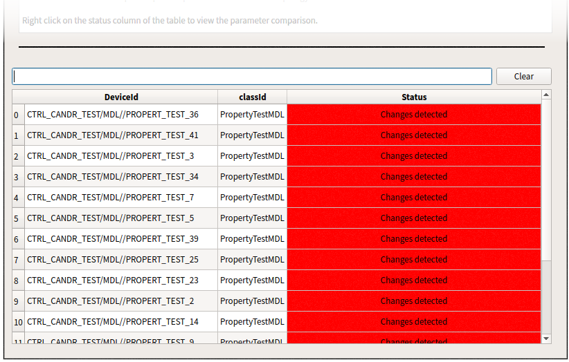 Comparison GUI bottom half